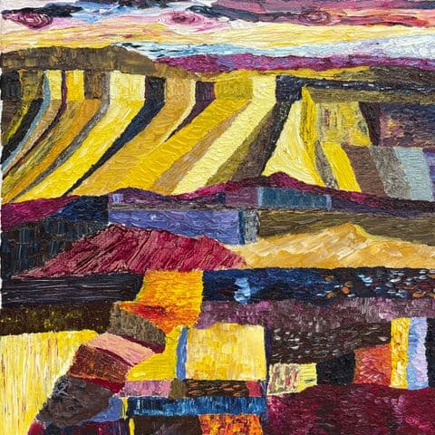 A Grand Canyon Patchwork — painting by Anirak Edza