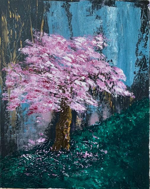 Spring Glows in the Dusk — painting by Anirak Edza
