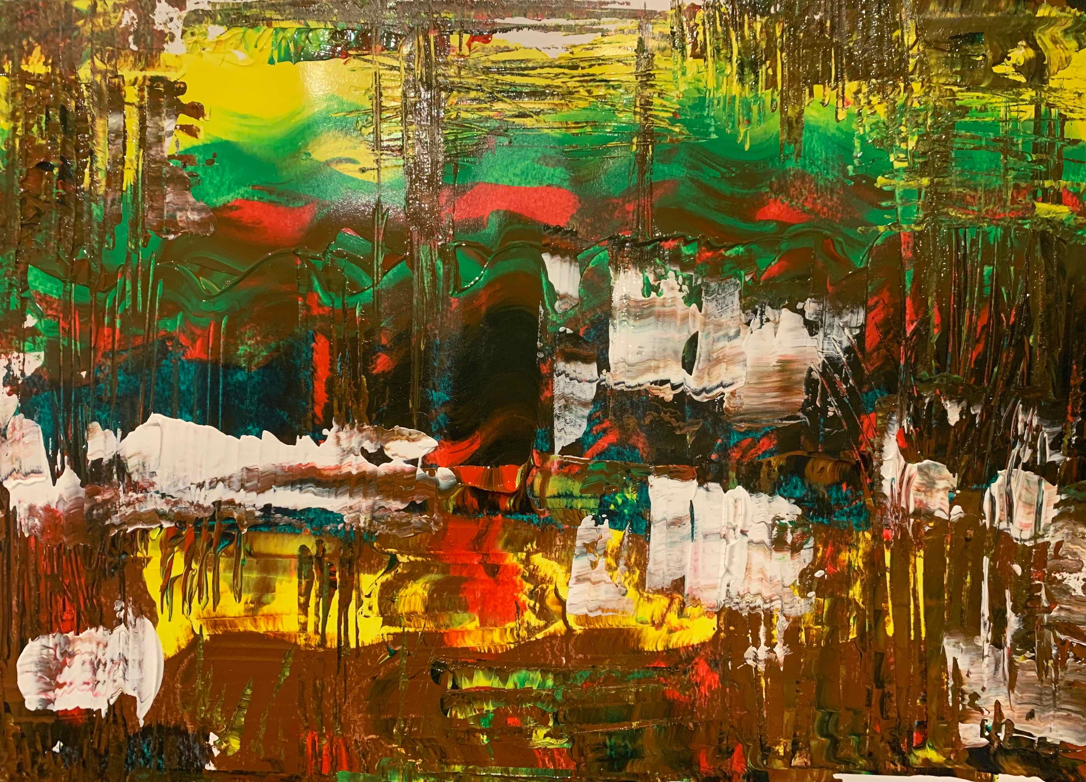 Forest landscape Abstract — painting by Anirak Edza