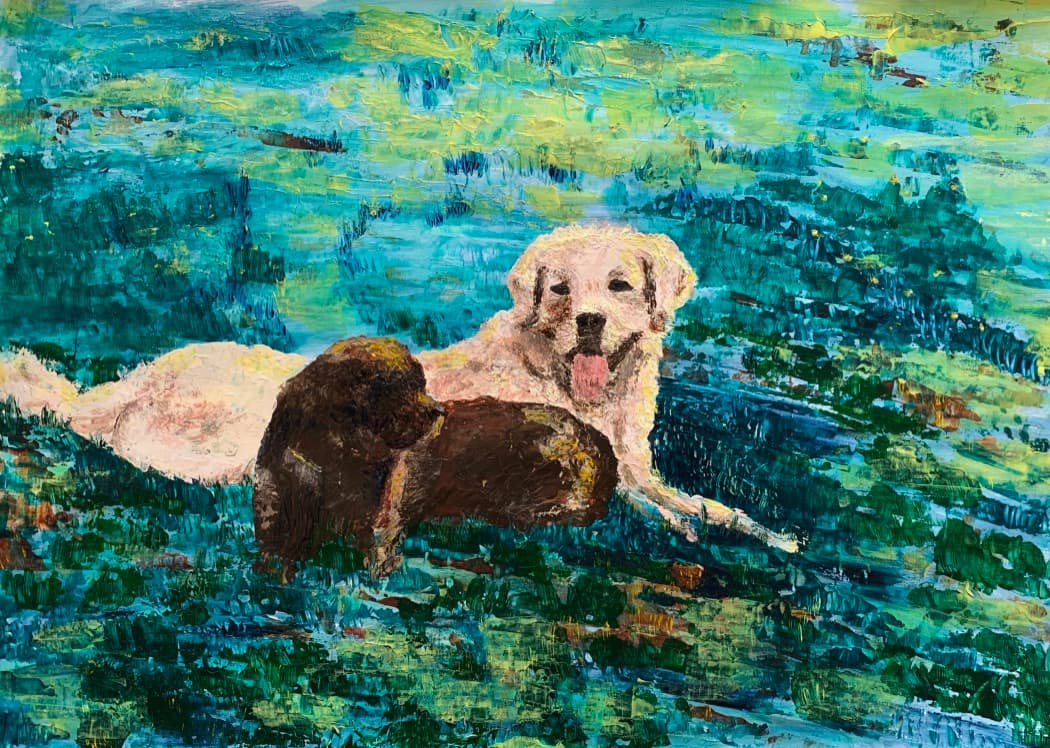 Marshall's French Girlfriend — painting by Anirak Edza