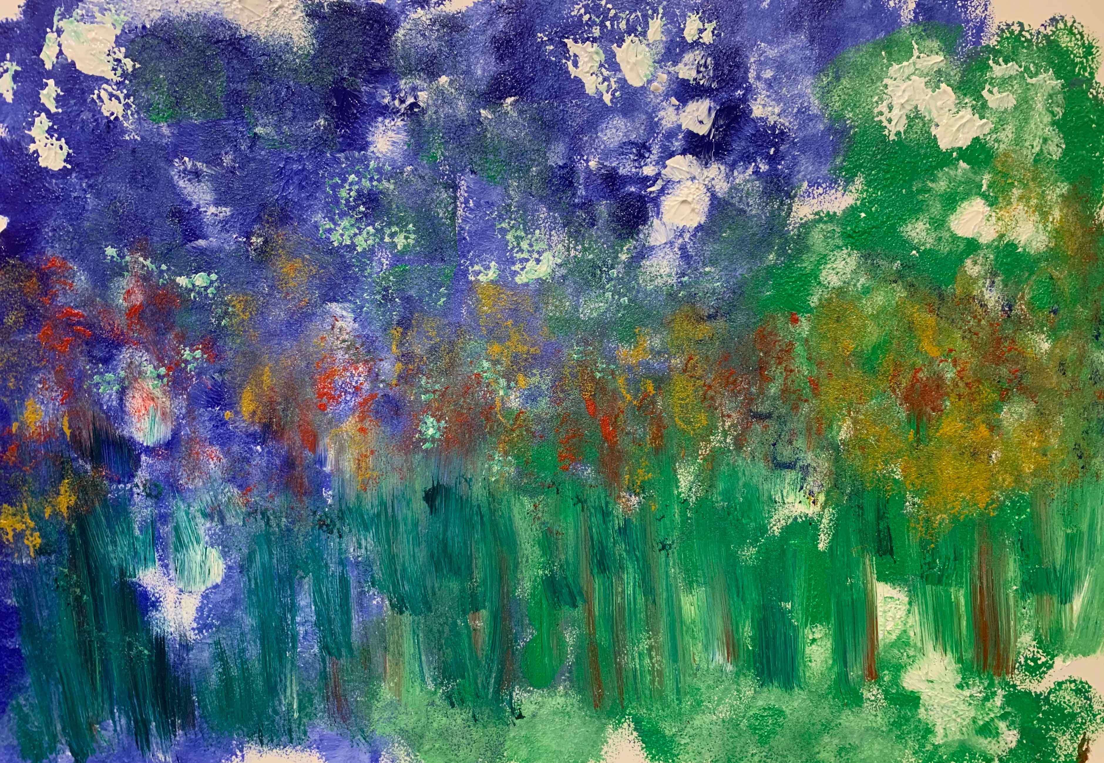 Spring Garden Abstract — painting by Anirak Edza