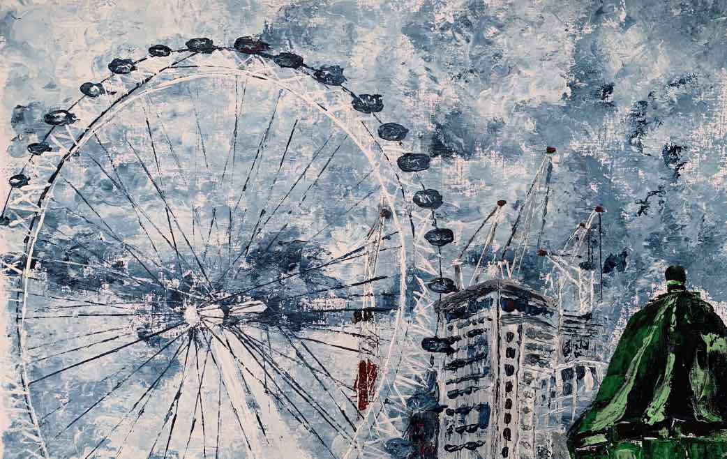 The London Blues - Eye in the Sky — painting by Anirak Edza