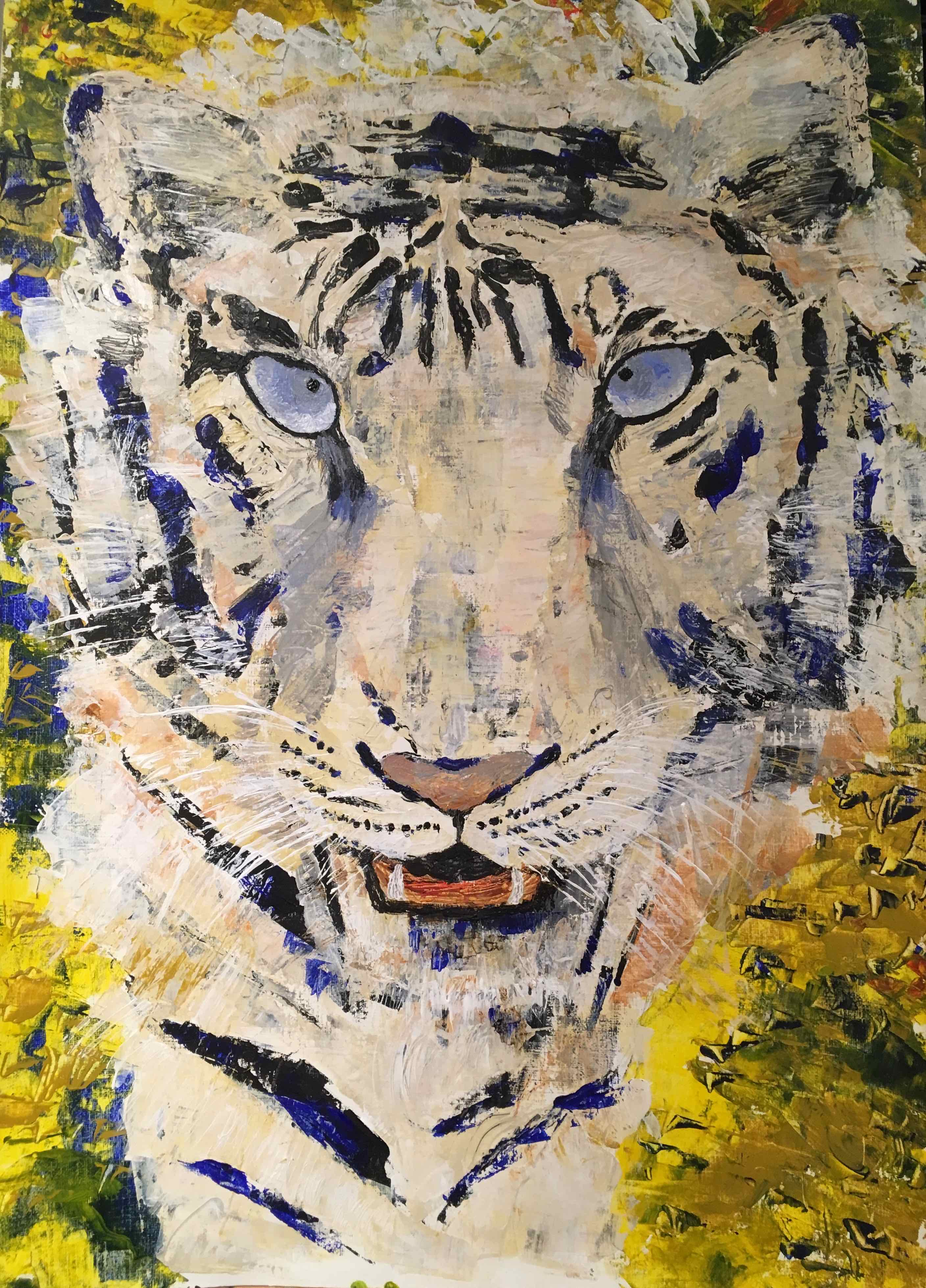 Tiger Tiger! — painting by Anirak Edza