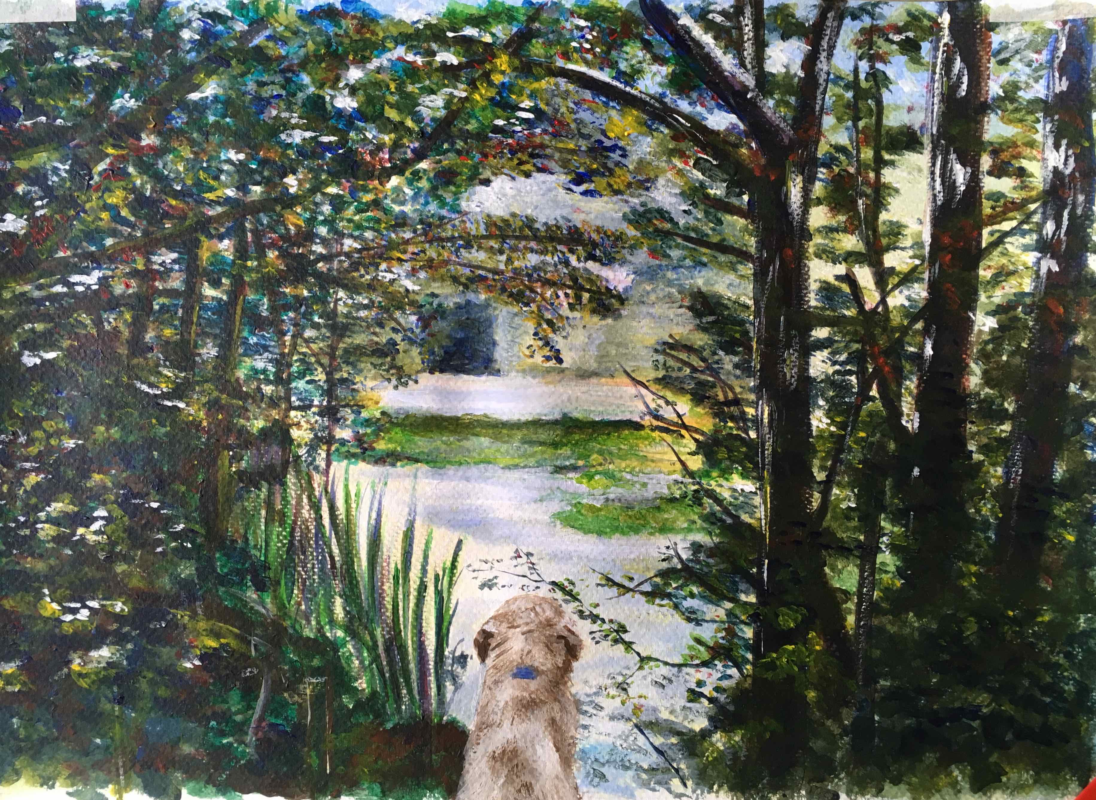 Contentment — painting by Anirak Edza